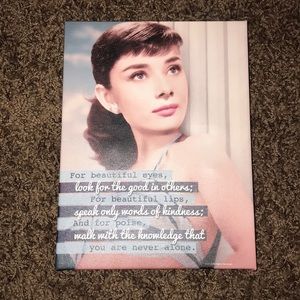 Audrey Hepburn canvas picture
